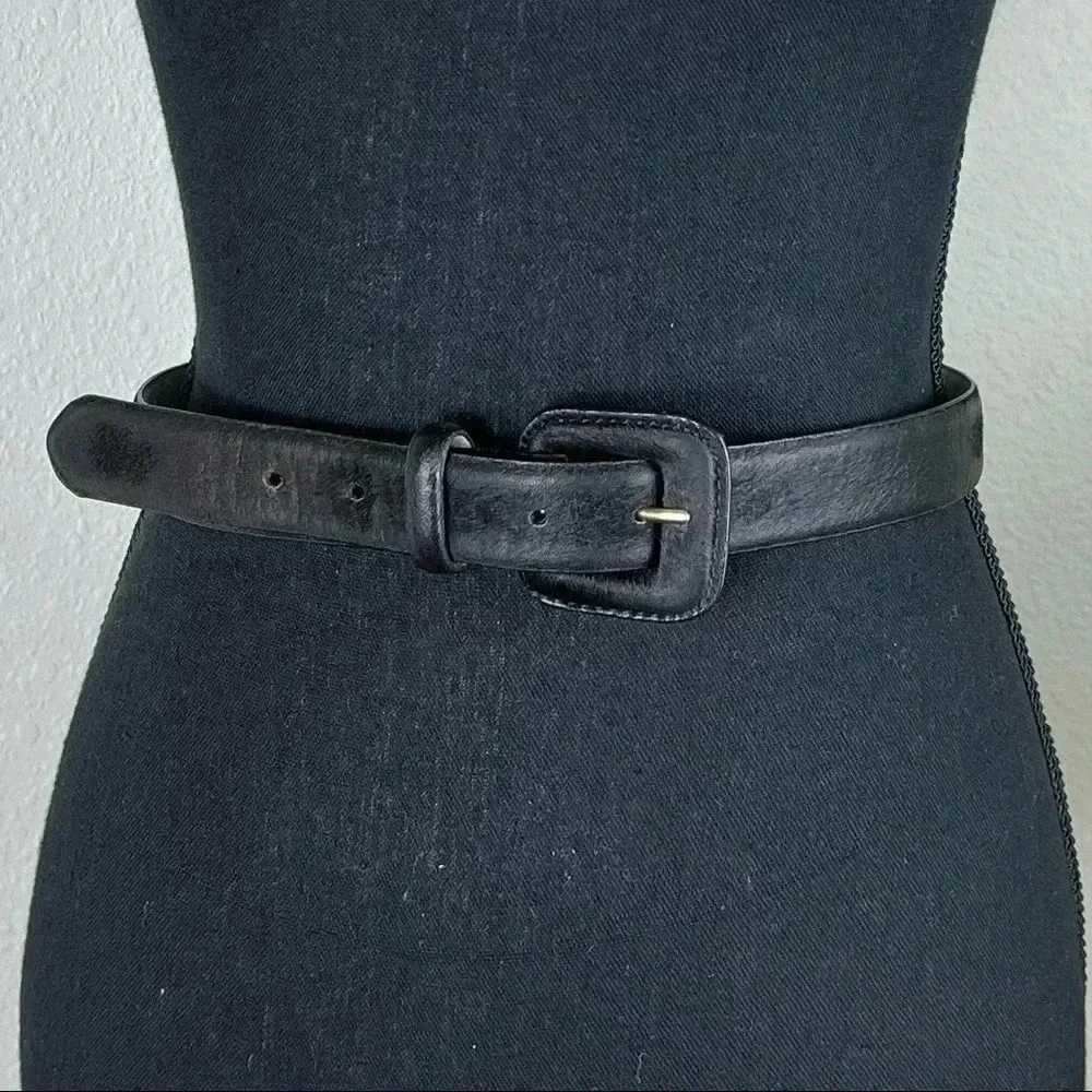 Lake Shore Drive Accessories | Genuine Dark Brown Leather Belt
